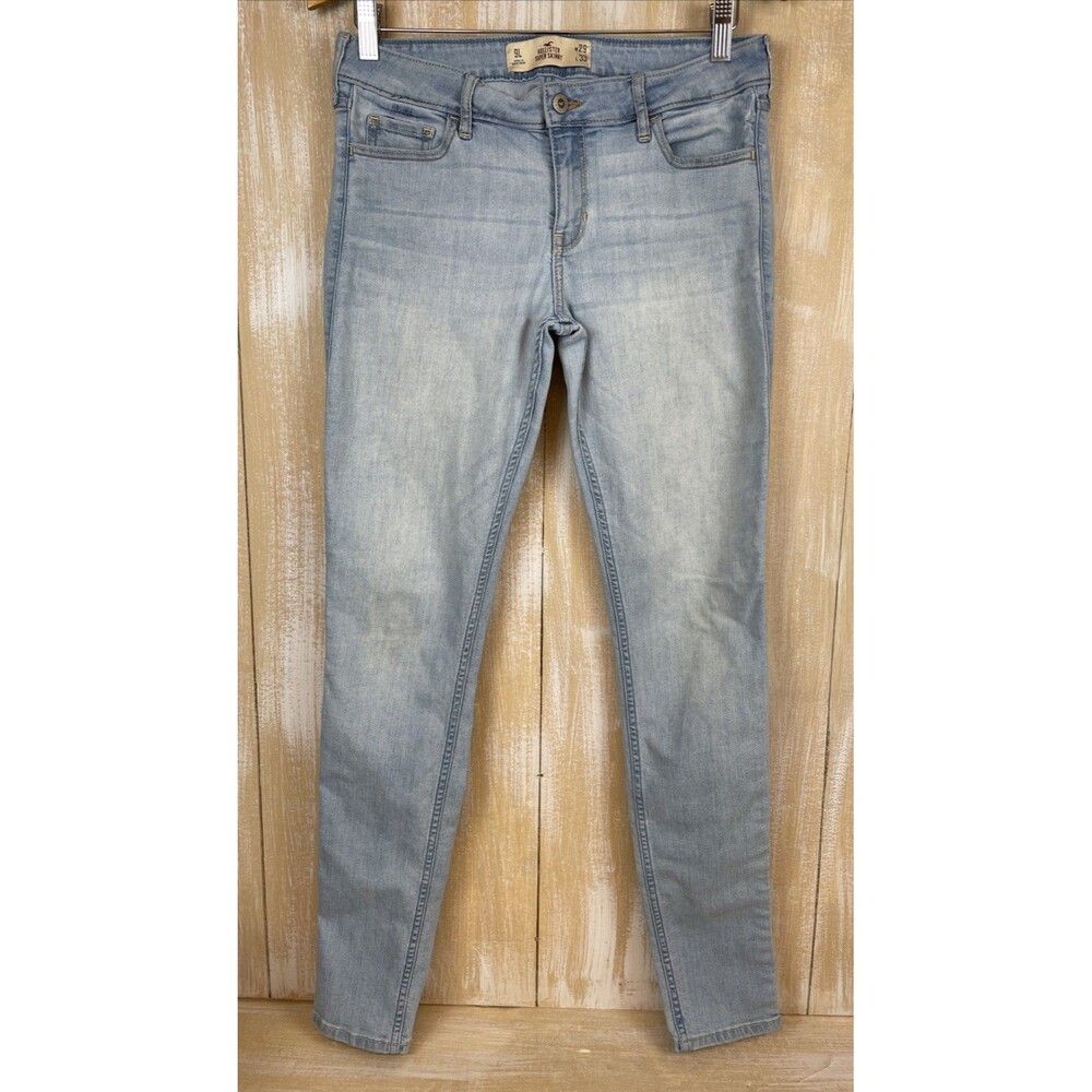 Hollister Super Skinny Women's Jeans Size 29x33 Light Wash Denim